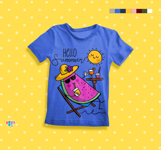 Hello ! Fancy Kids Cotton T-Shirt