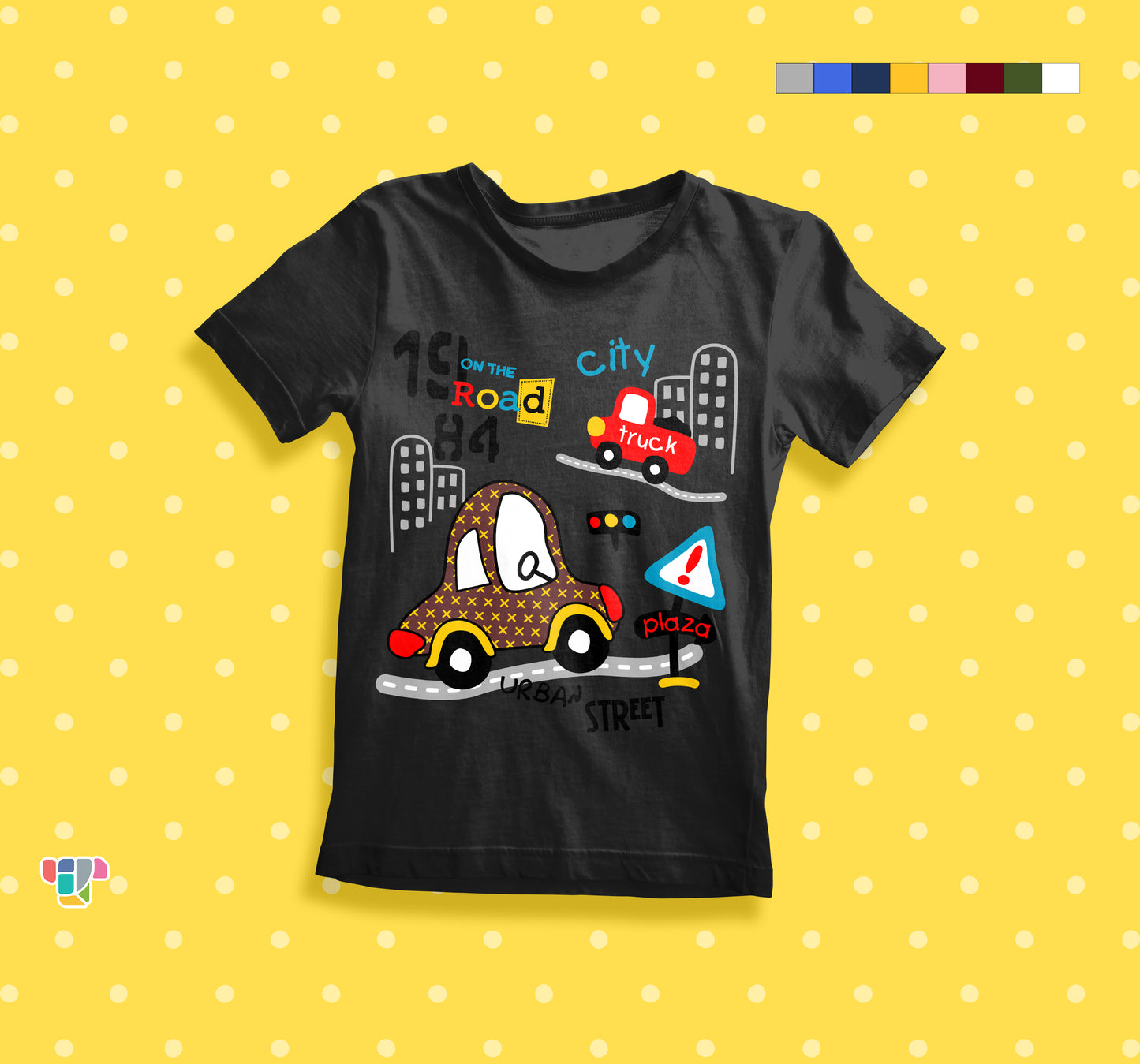 Cars & City  Fancy Kids Cotton T-shirt