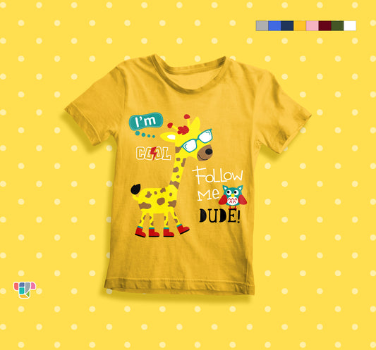 Follow Me Fancy Kids Cotton Tshirt