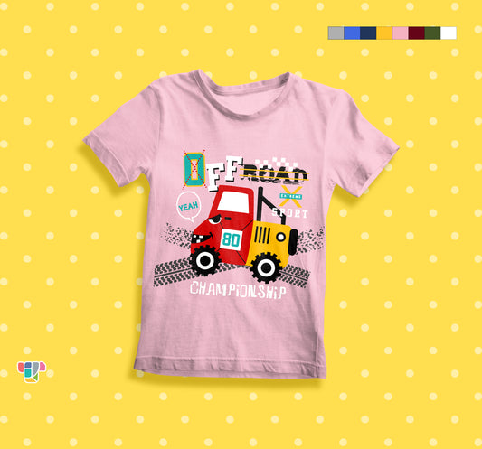 Off the Road Fancy Kids Cotton T-shirt