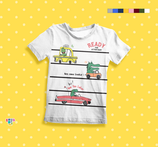 Let's go Fancy Kids Cotton T-shirt